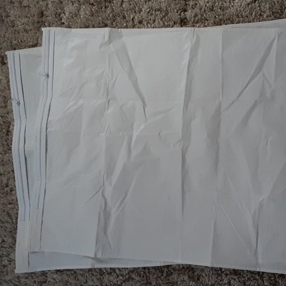 Brand New 2 WHITE Standard Size Pillow Protectors with ZIPPER - Picture 1 of 2